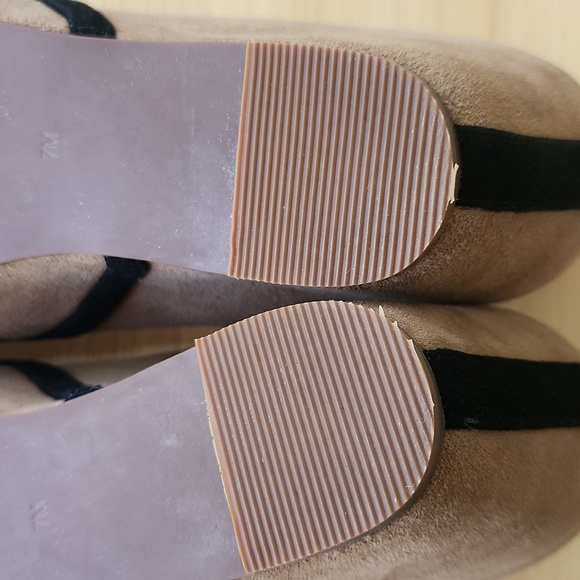 Jeffrey Campbell Wedge Pump LadyLike Havana Size 7 Nude Leather Suede - Picture 13 of 17